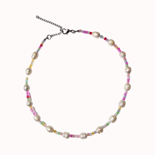 Rainbow Dreams Pearl Necklace