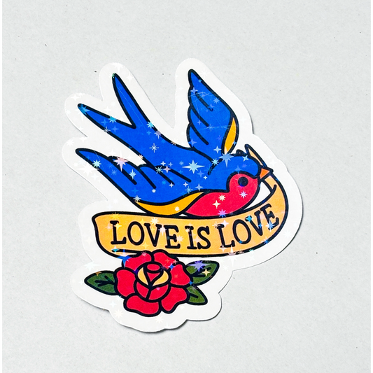 Love is love sparrows - Pride 2025 collection Vinyl sticker  Decal