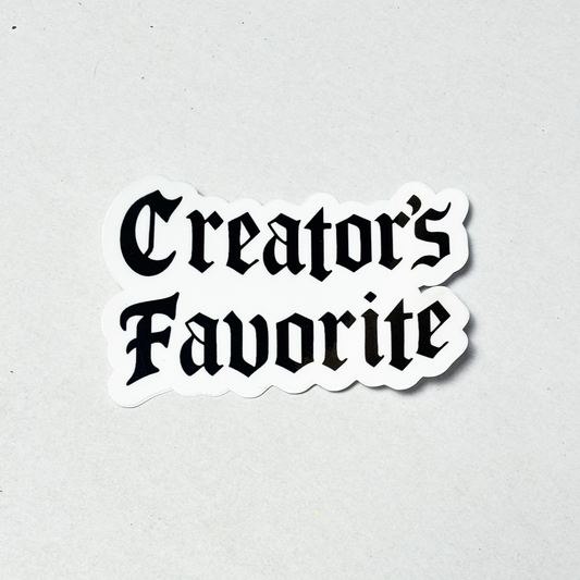 Creators Favorite Vinyl Sticker – Black & White Spirit Bird Decal